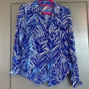 Lilly Pulitzer Blue Button Down